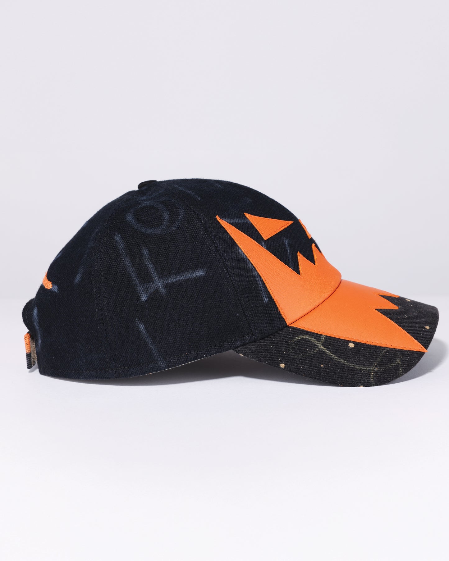 HALLOWEEN LEATHER FACE DENIM HAT
