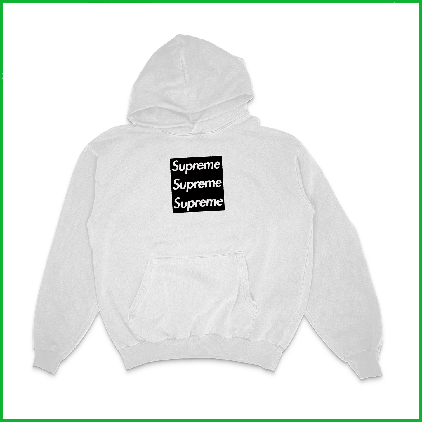 TRIPLE BOXLOGO FRESH BLANK HOODIE