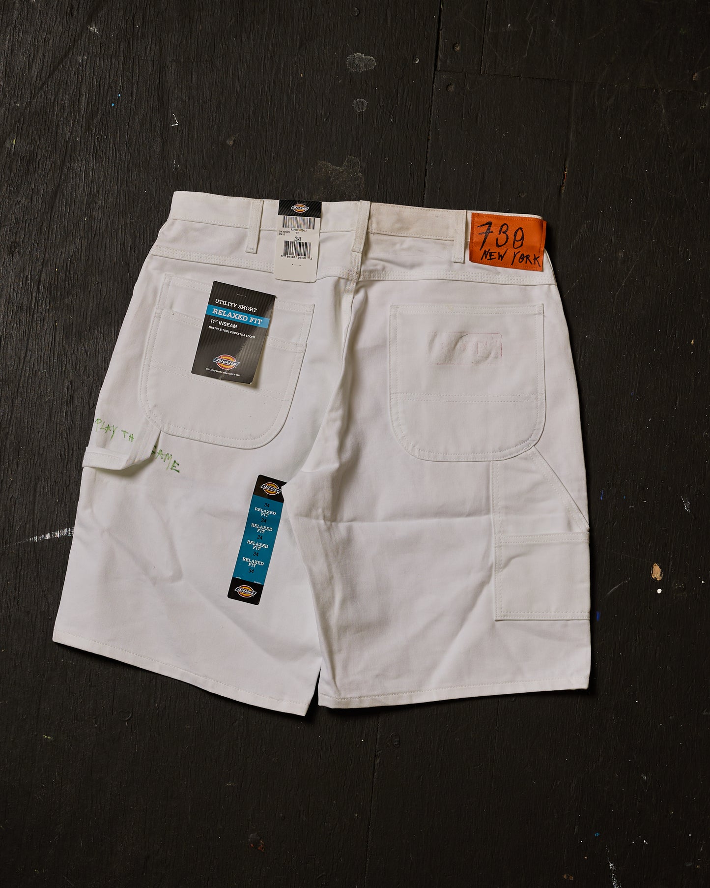AIRBRUSHED PUMPKIN UTILITY SHORT #6 (SIZE 34)