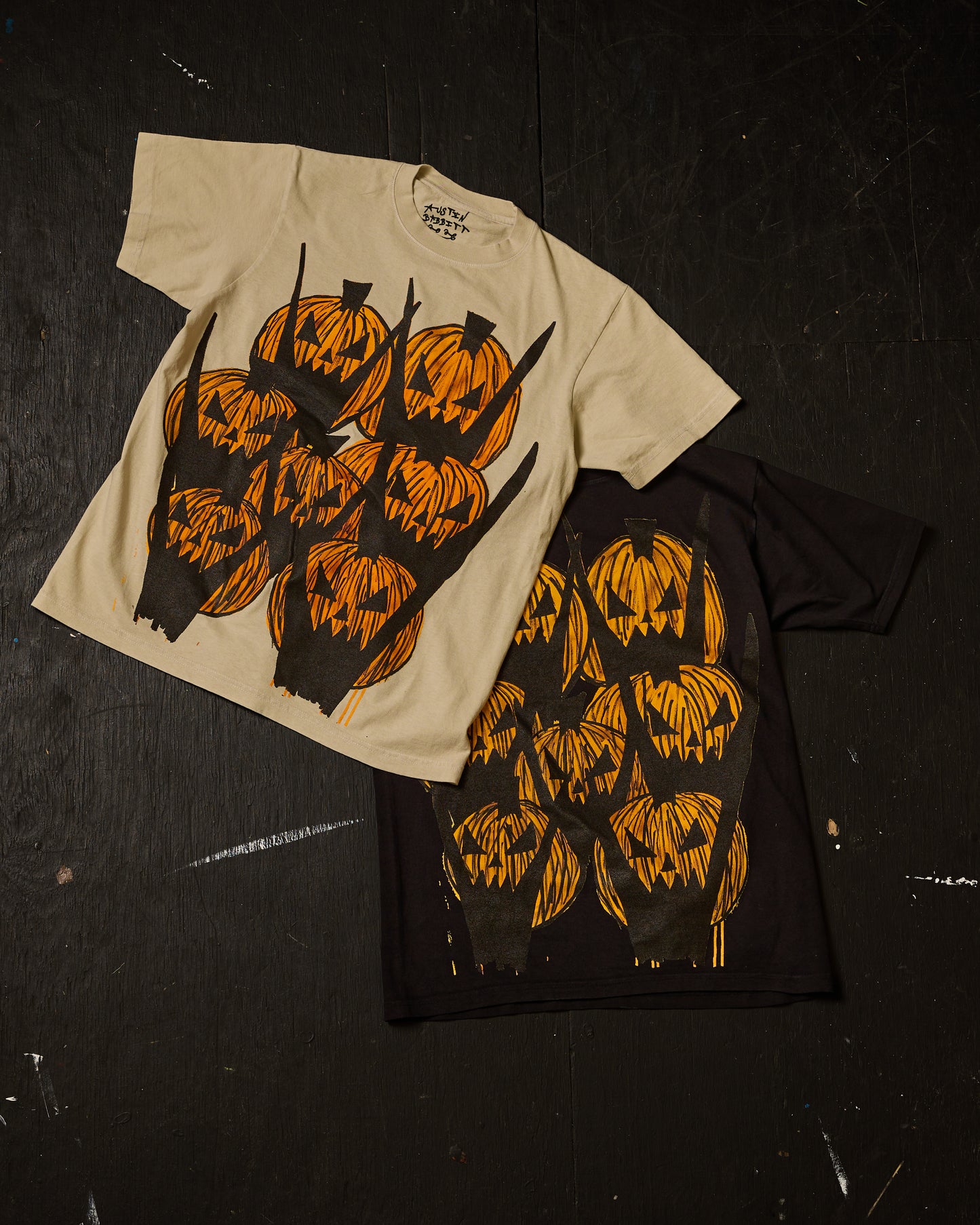 AIRBRUSHED PUMPKIN SHIRT