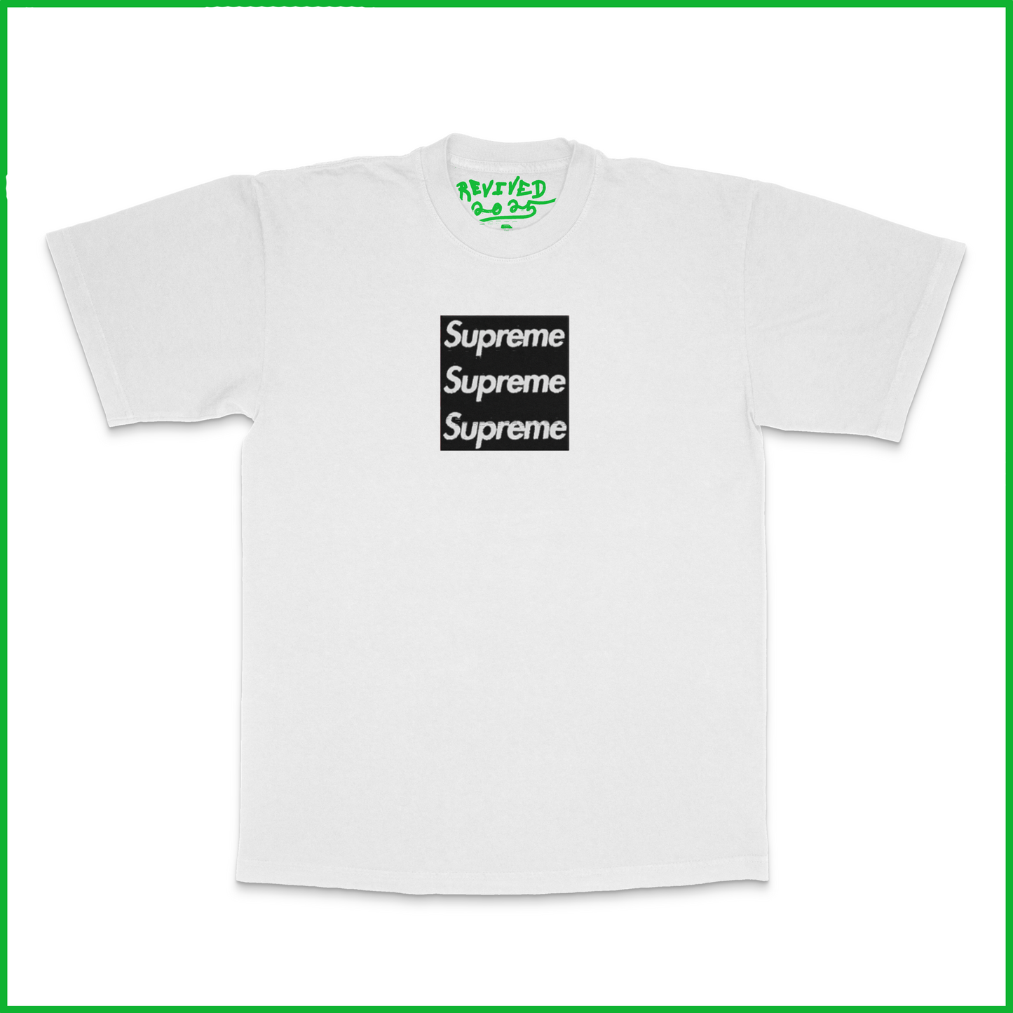 TRIPLE BOXLOGO FRESH BLANK SHIRT