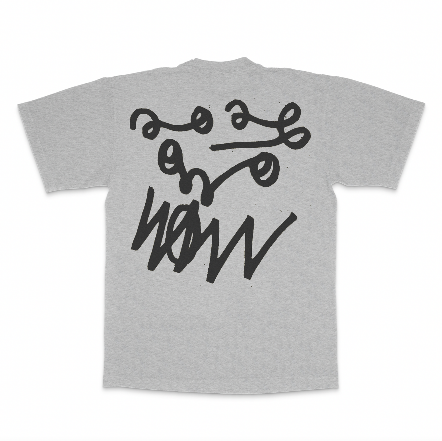 HEATHER GREY TRIPLE BOXLOGO SHORT SLEEVE