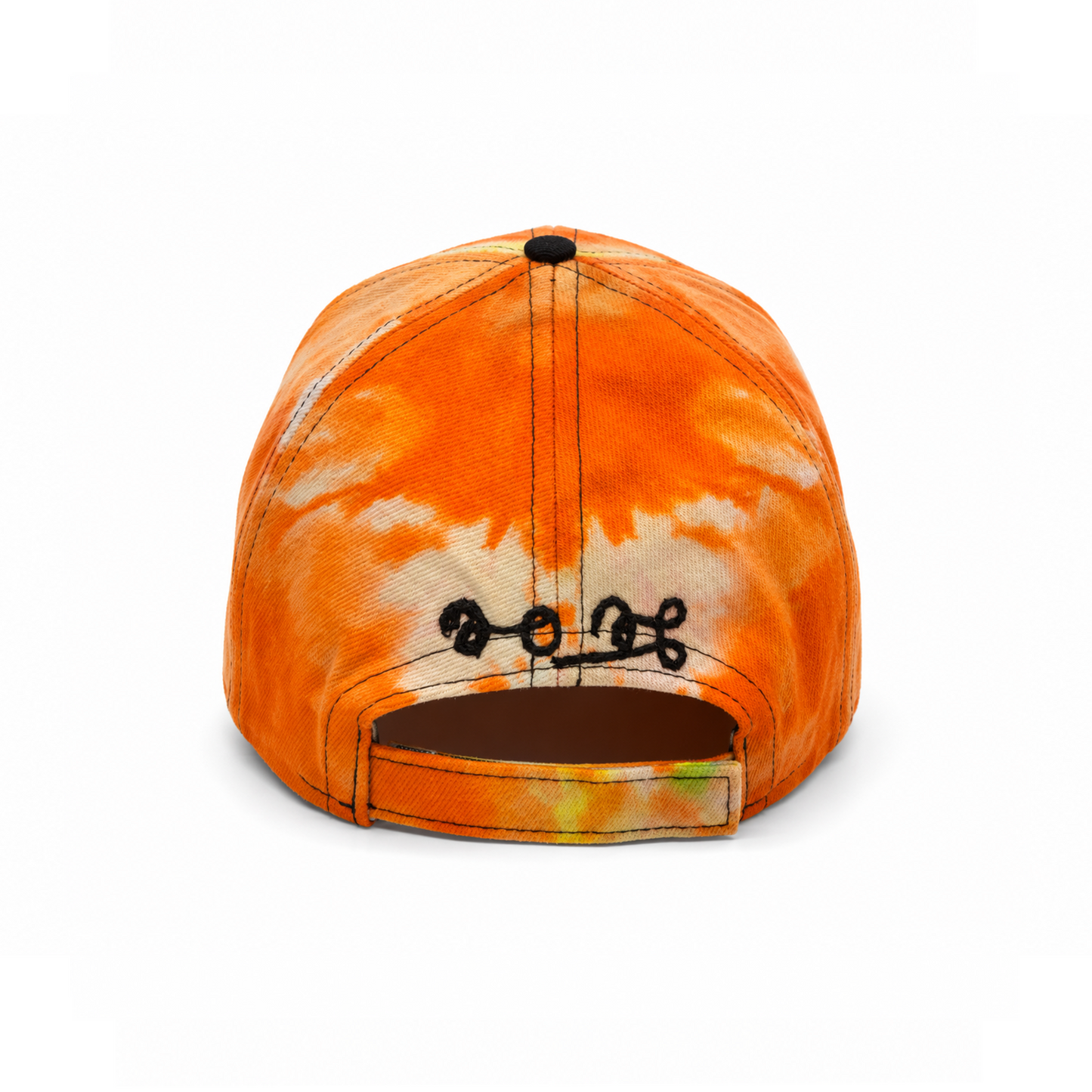 TIE DYE LEATHER FACE HAT
