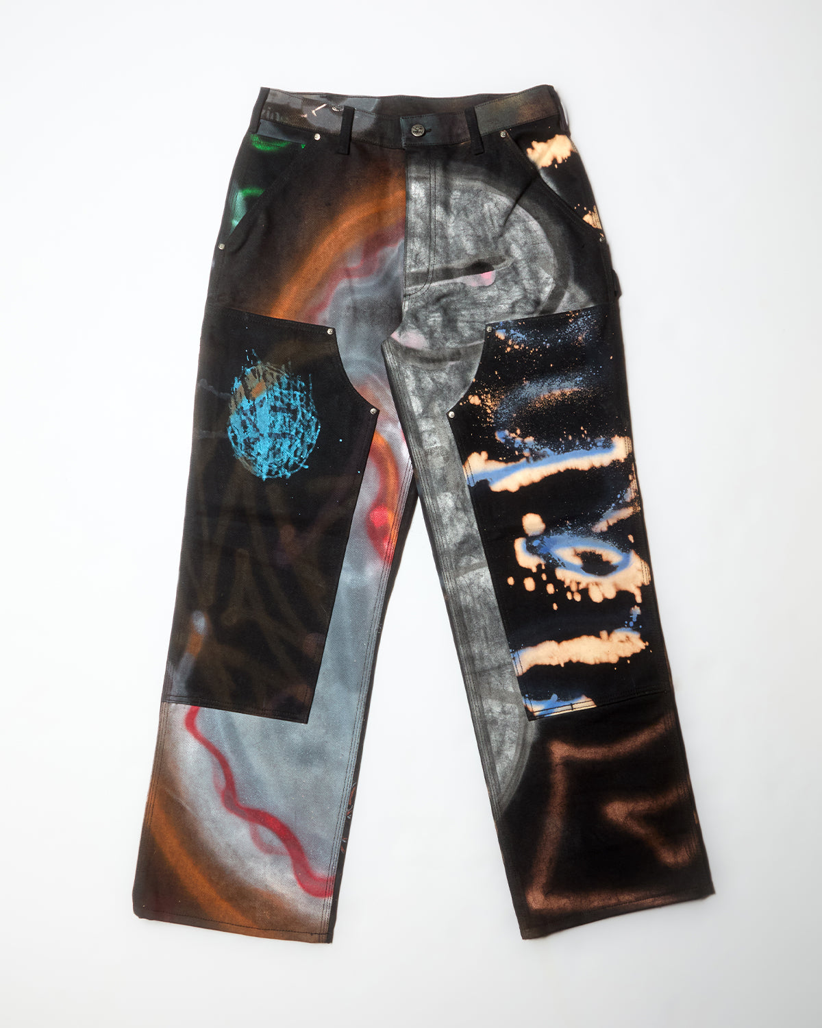 BLACK THERAPY DOUBLE KNEE WORK PANTS