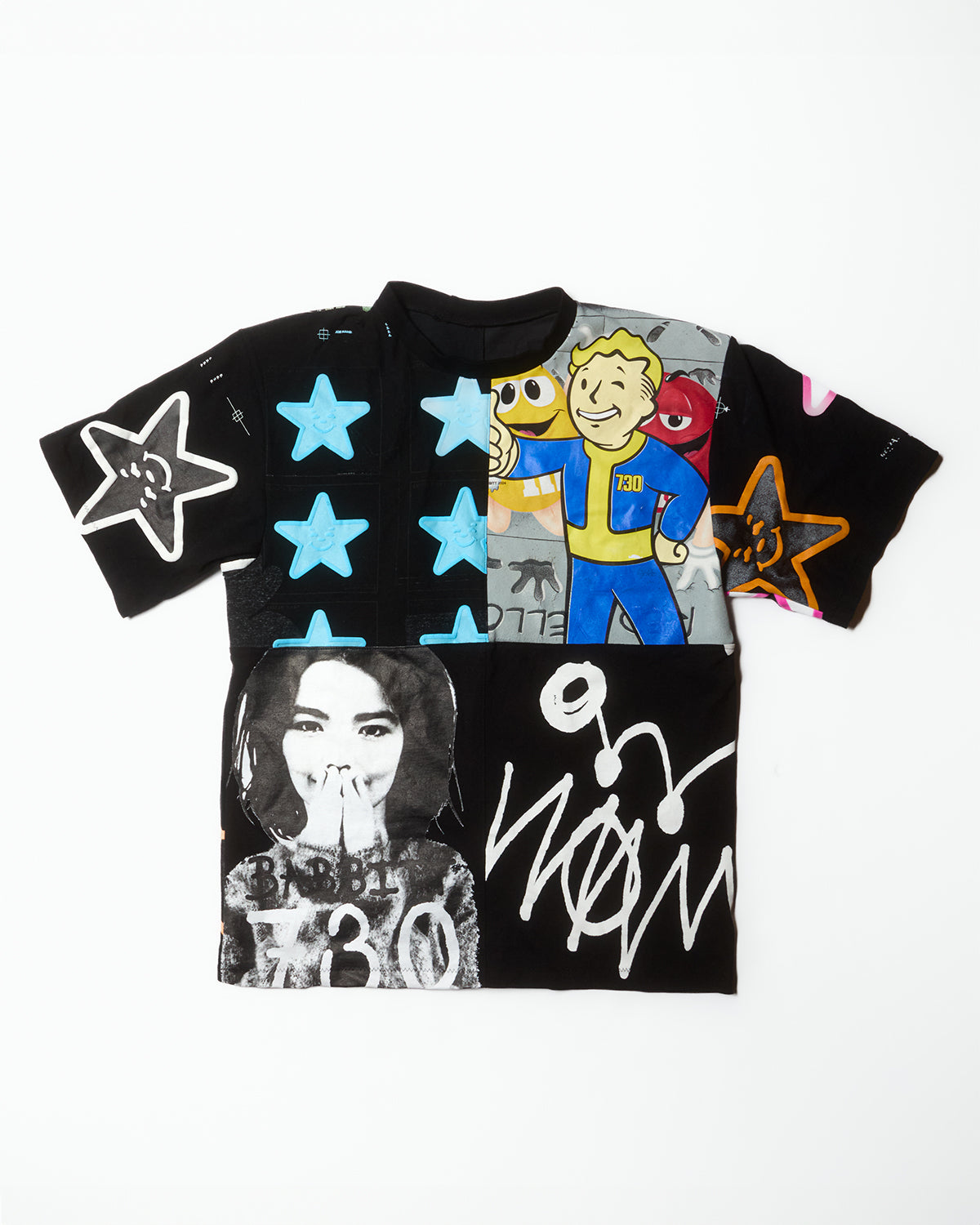 PATCHWORK PANEL SHIRT