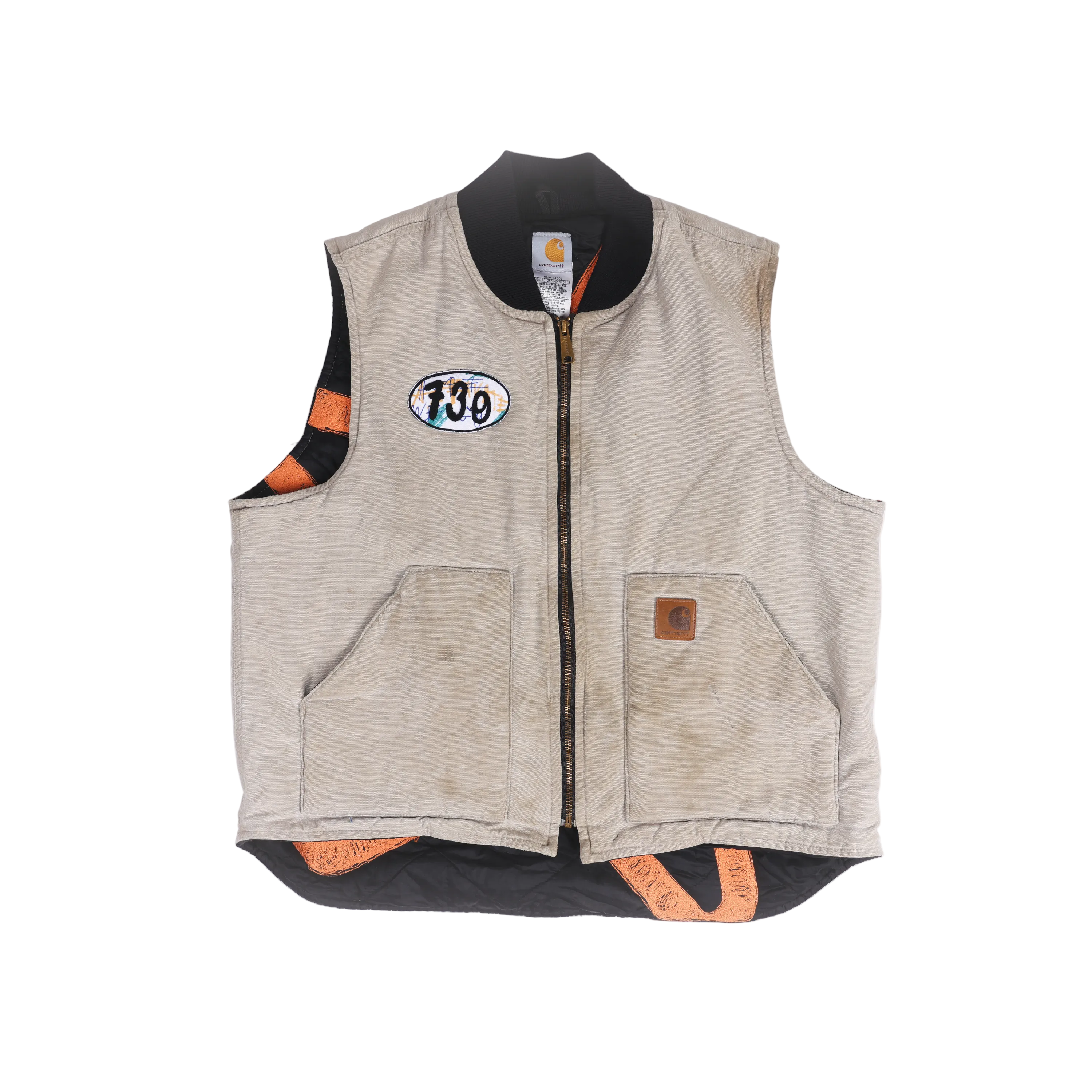 CHAINSTITCHED STAR CARHARTT VEST #1