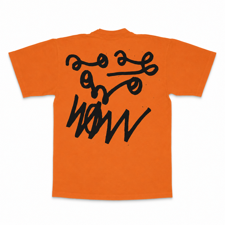 PUMPKIN ORANGE TRIPLE BOXLOGO SHORT SLEEVE