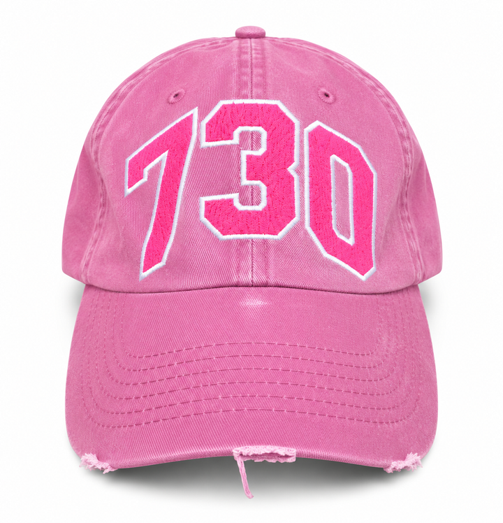 730 STITCH HAT PINK