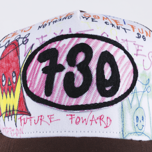 HANDDRAWN 730 PATCH TRUCKER HAT