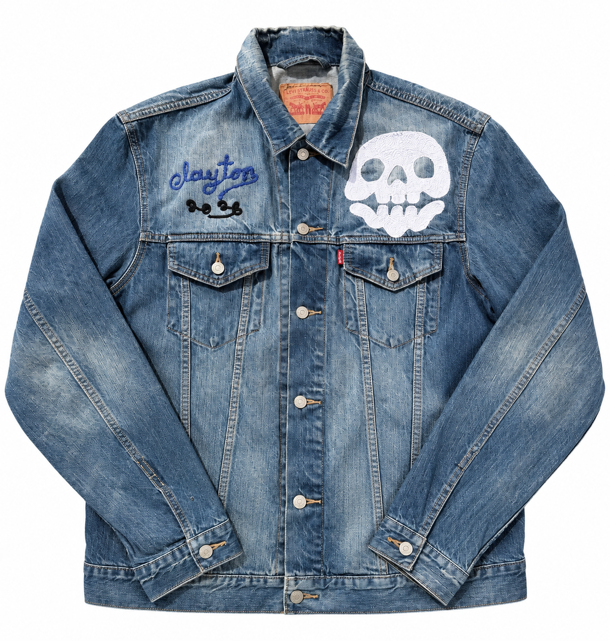 CHAINSTITCHED LEVI'S JACKET #2 (XL)