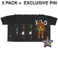 SUPER SMASH 64 FRESH BLANK SHIRT (5 PACK)