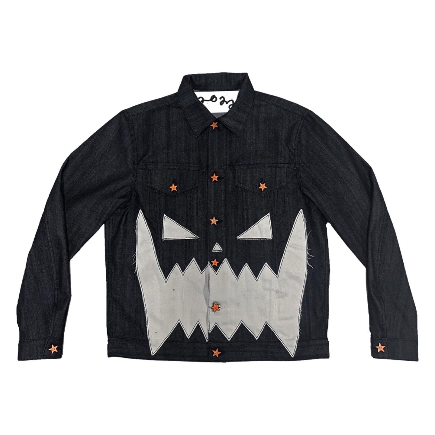 PUMPKIN FACE DENIM JACKET