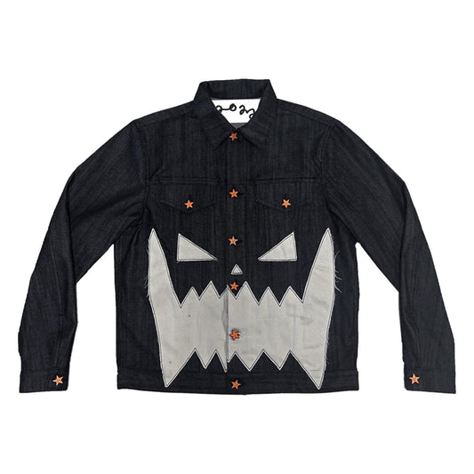 PUMPKIN FACE DENIM JACKET