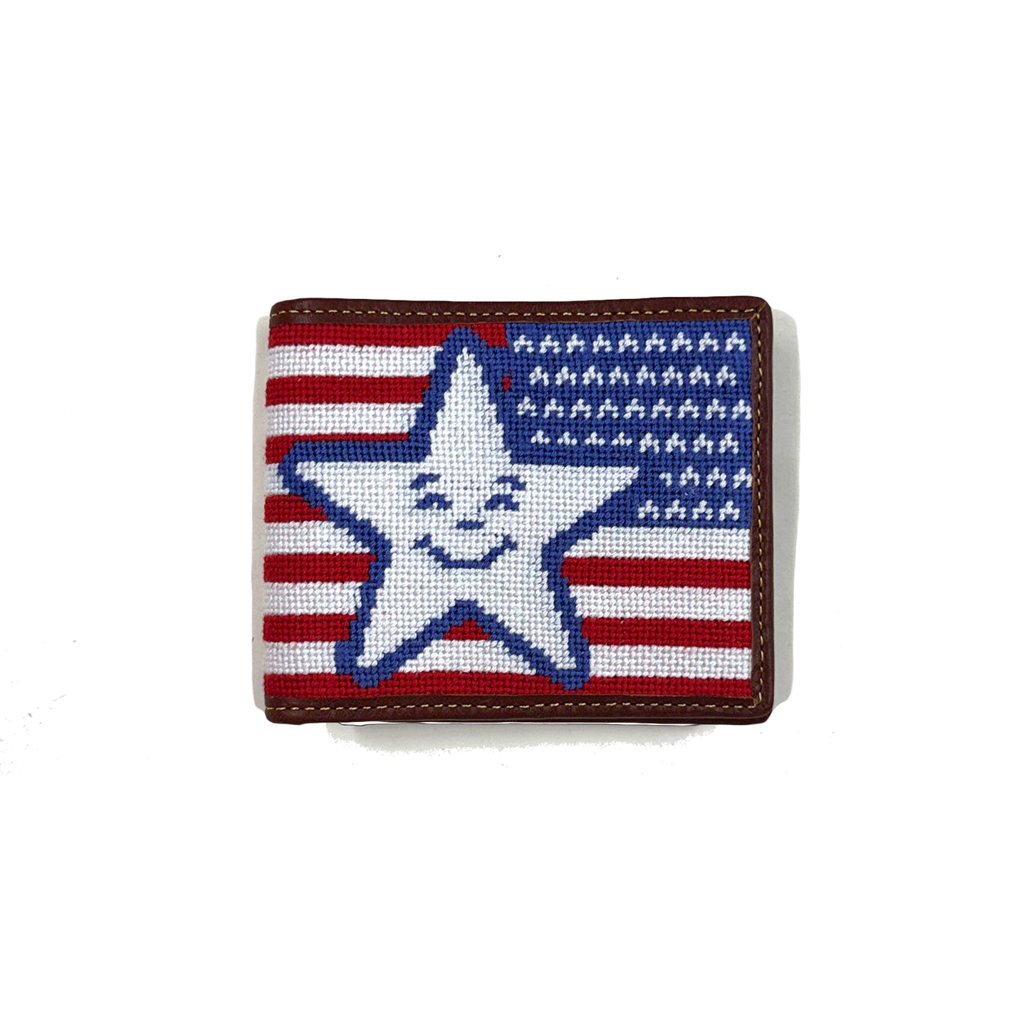 USA NEEDLE POINT STAR WALLET