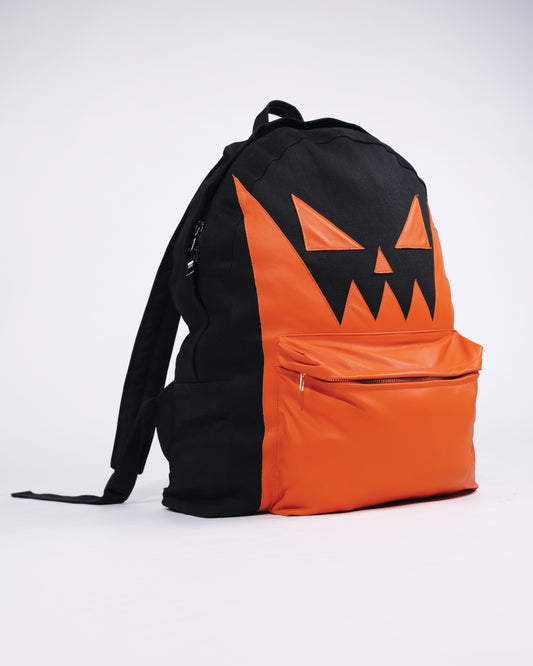 HALLOWEEN LEATHER DENIM BACKPACK