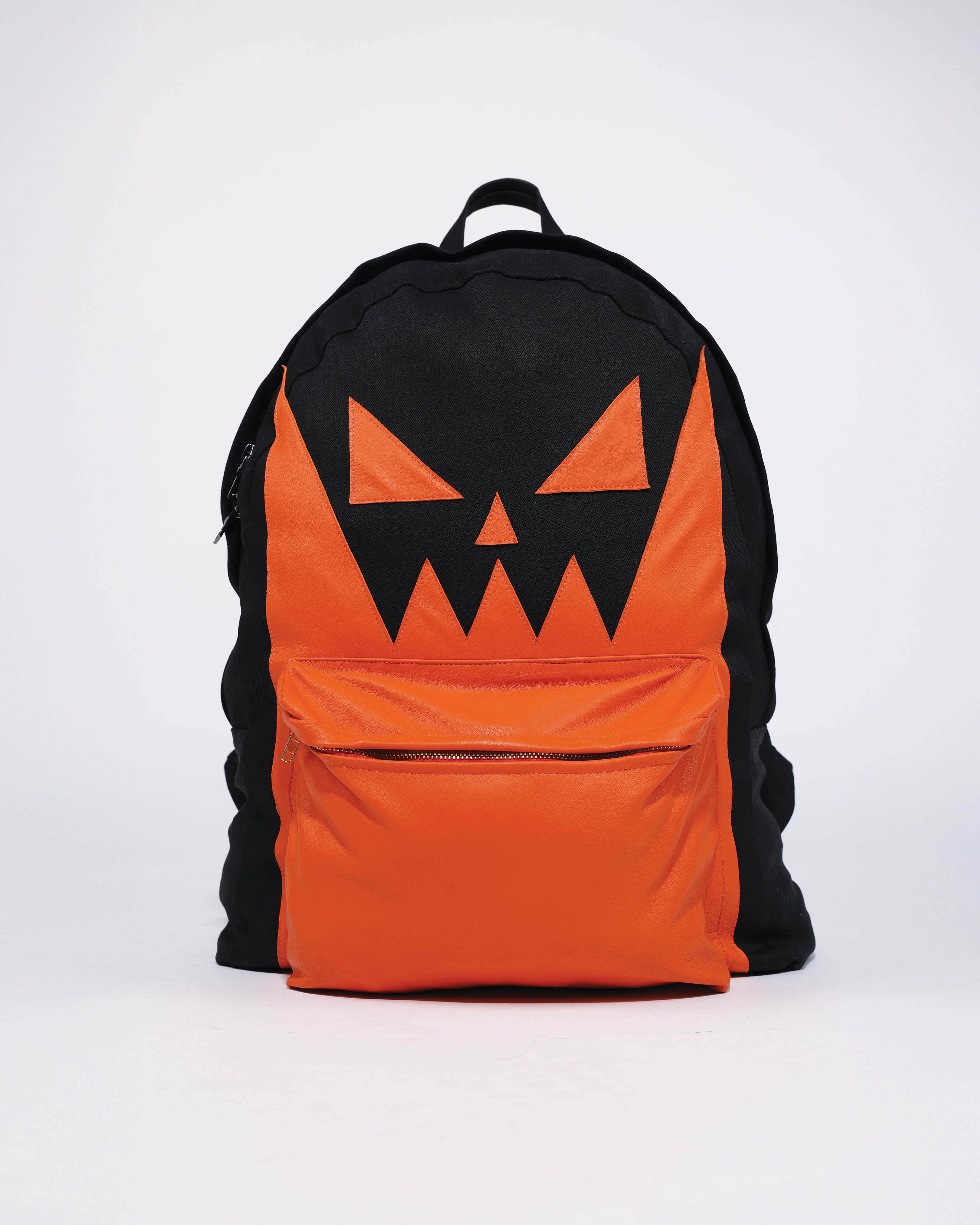 HALLOWEEN LEATHER DENIM BACKPACK