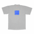 BLUE GLITTER TRIPLE BOXLOGO SHORT SLEEVE
