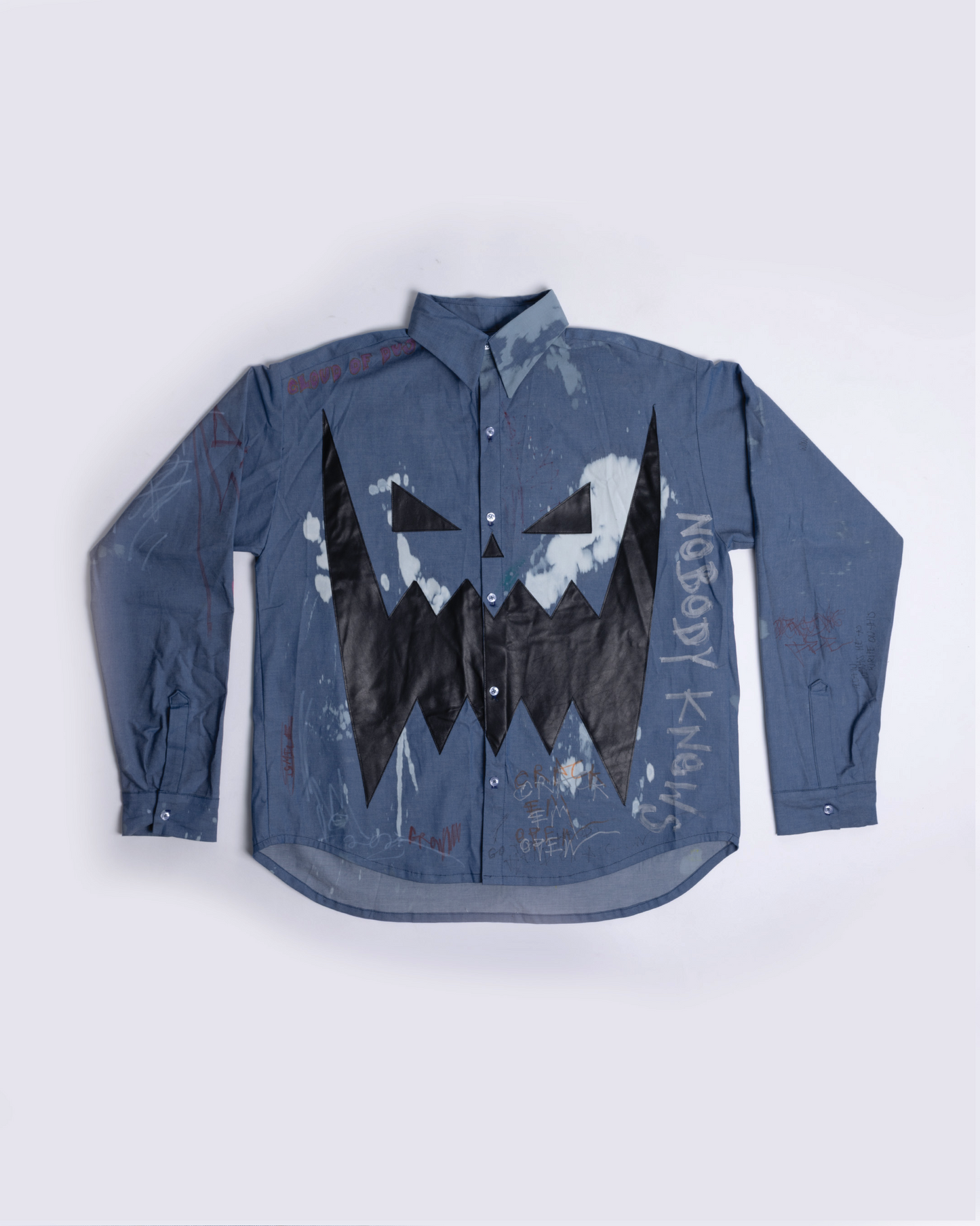 高*士様 c diem washable leather shirt ccp j Luxury Mens Blue Leather Shirt | ChersDelights Leather