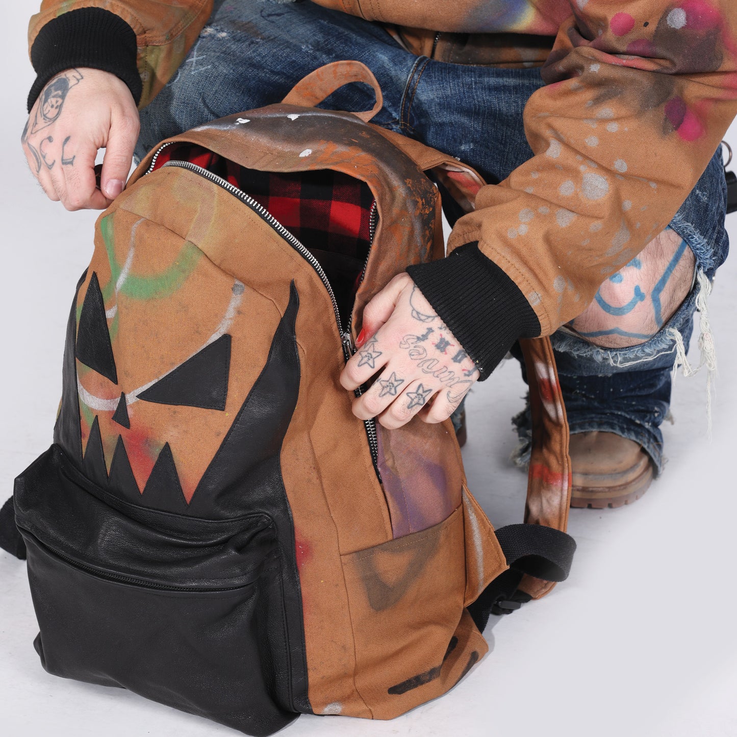 CARHARTT THERAPY LEATHER FACE BACKPACK