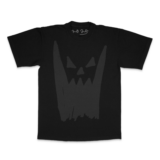 PUMPKIN FACE HANDDRAWN PRINT SHIRT