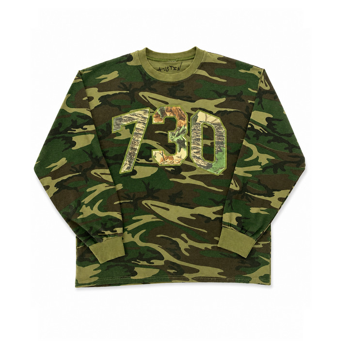 Camouflage 730 Applique Long Sleeve Shirt