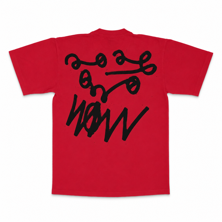 BLOOD RED BOXLOGO SHORT SLEEVE