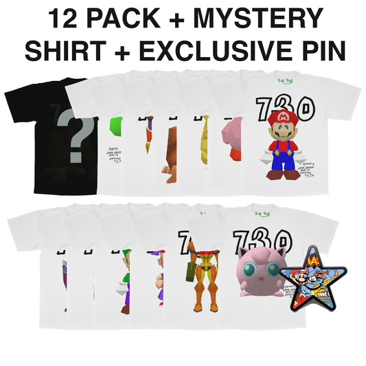 SUPER SMASH 64 FRESH BLANK SHIRT (12 PACK)