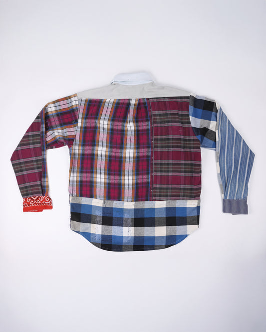 PATCHWORK FLANNEL SHIRT