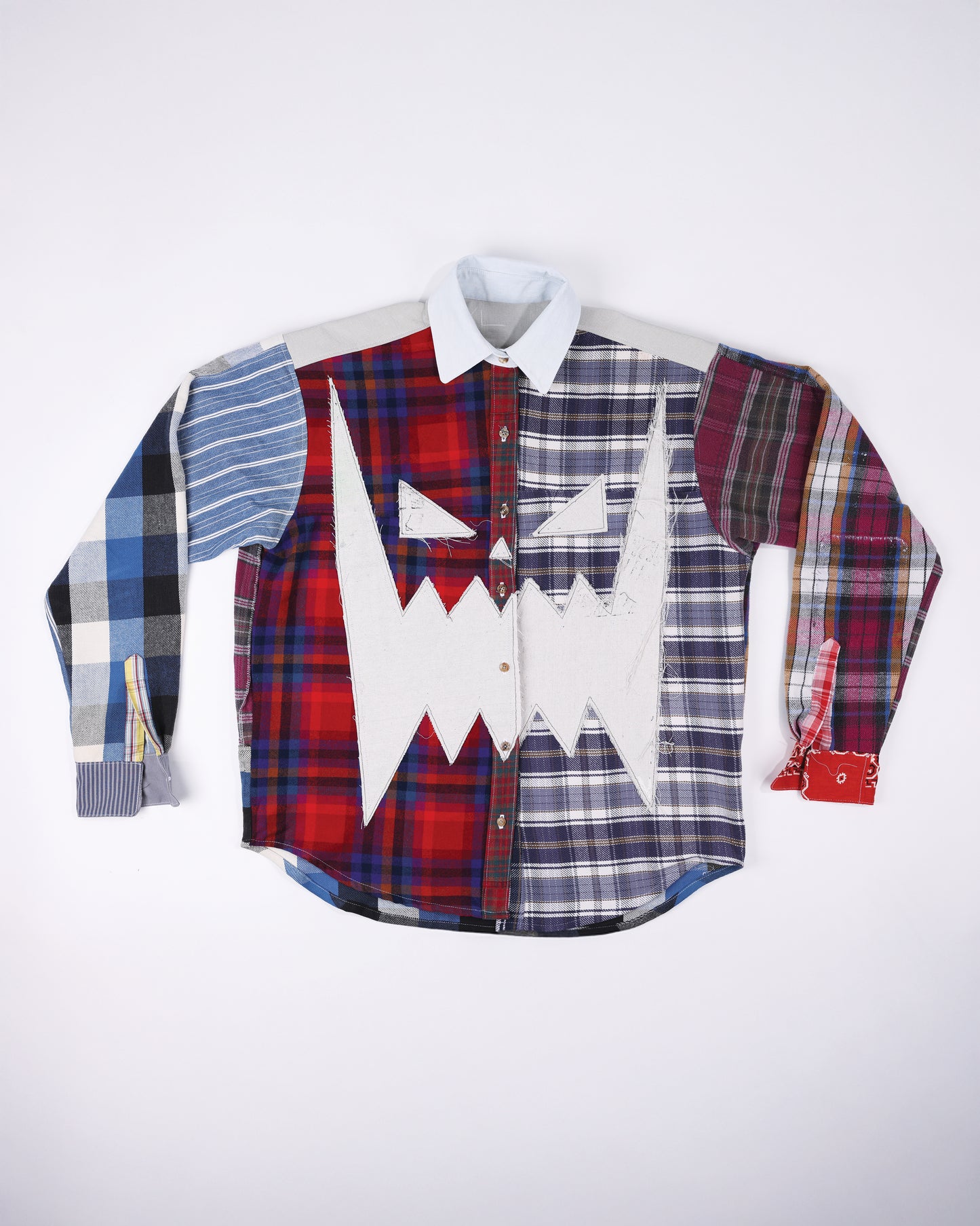 PATCHWORK FLANNEL SHIRT