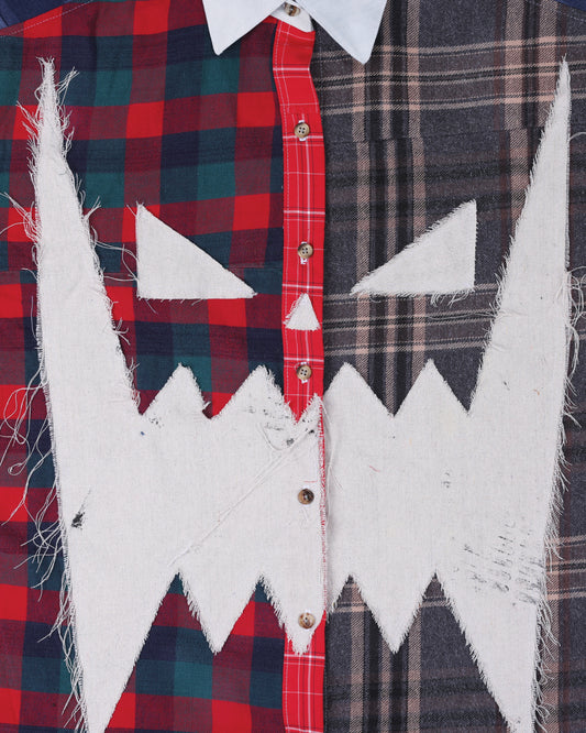 PATCHWORK FLANNEL SHIRT
