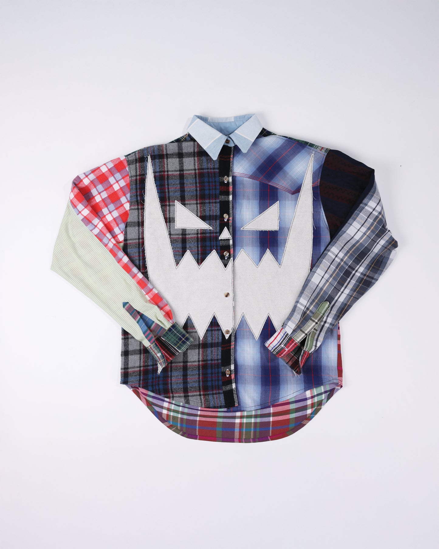 PATCHWORK FLANNEL SHIRT