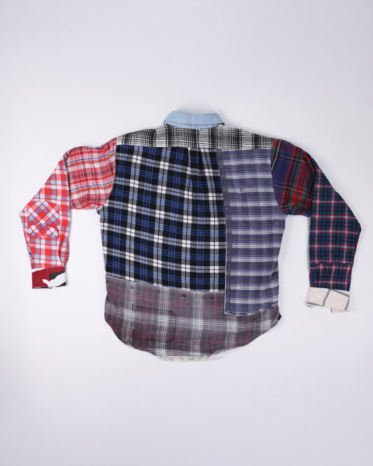 PATCHWORK FLANNEL SHIRT
