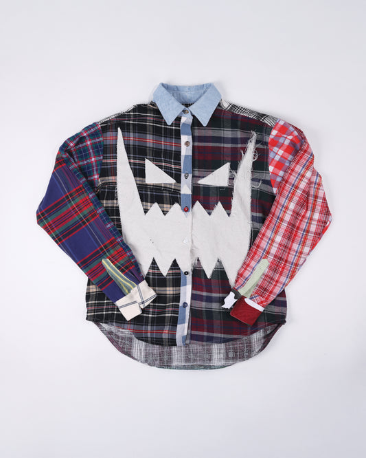 PATCHWORK FLANNEL SHIRT