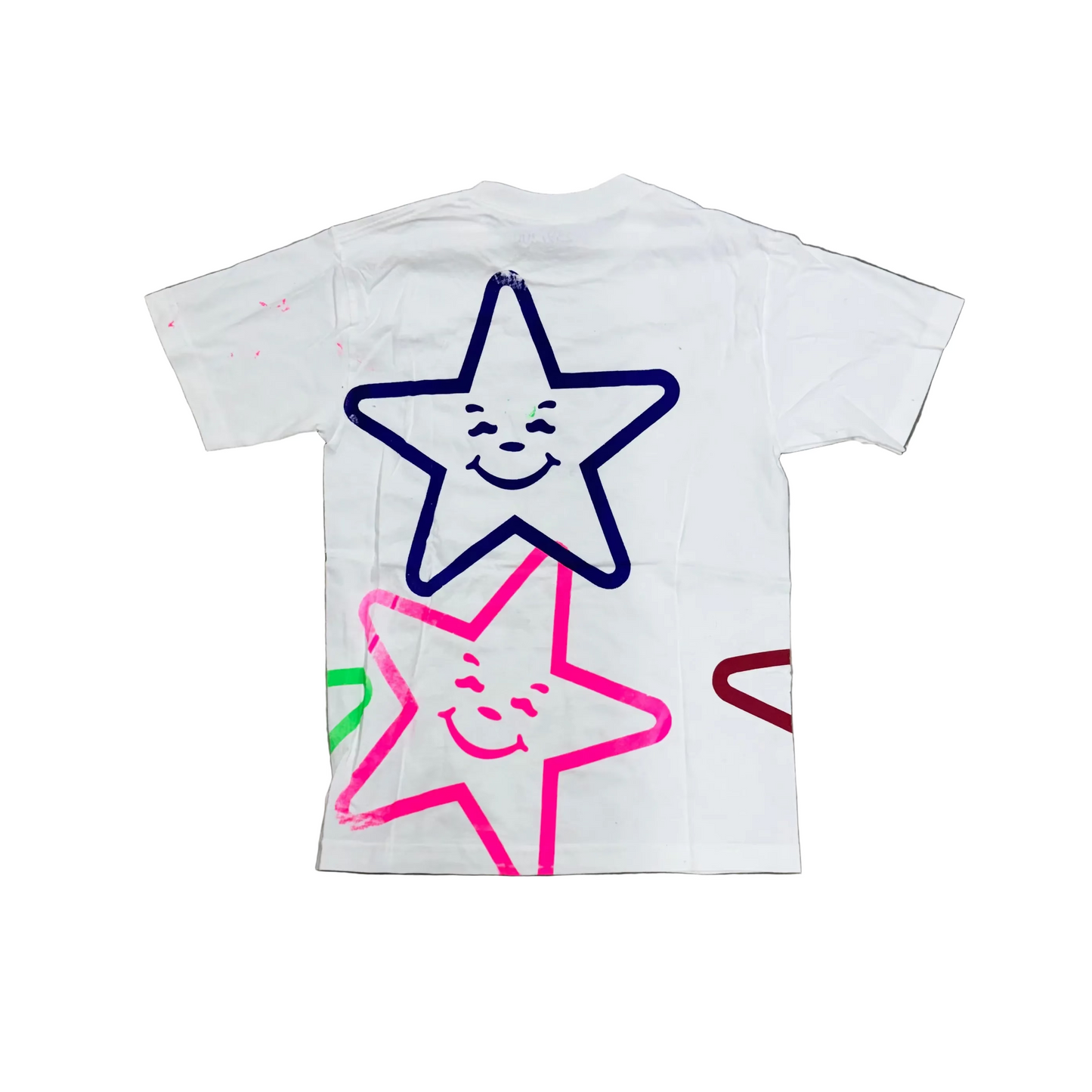 HAND SCREEN-PRINTED STAR SHIRT
