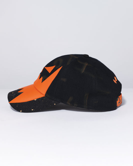 HALLOWEEN LEATHER FACE DENIM HAT