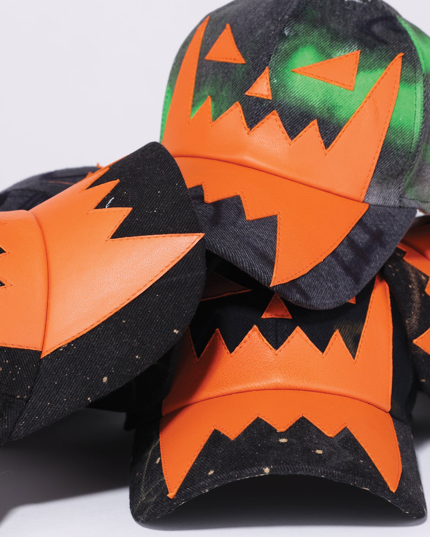 HALLOWEEN LEATHER FACE DENIM HAT