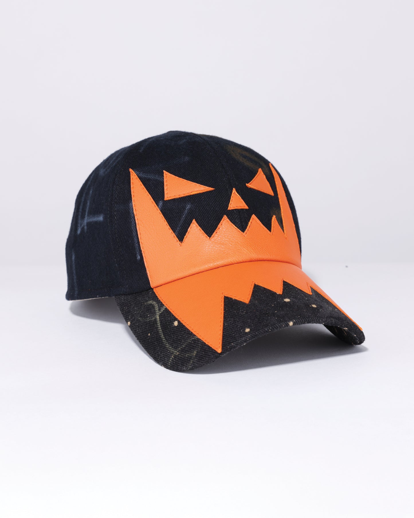 HALLOWEEN LEATHER FACE DENIM HAT