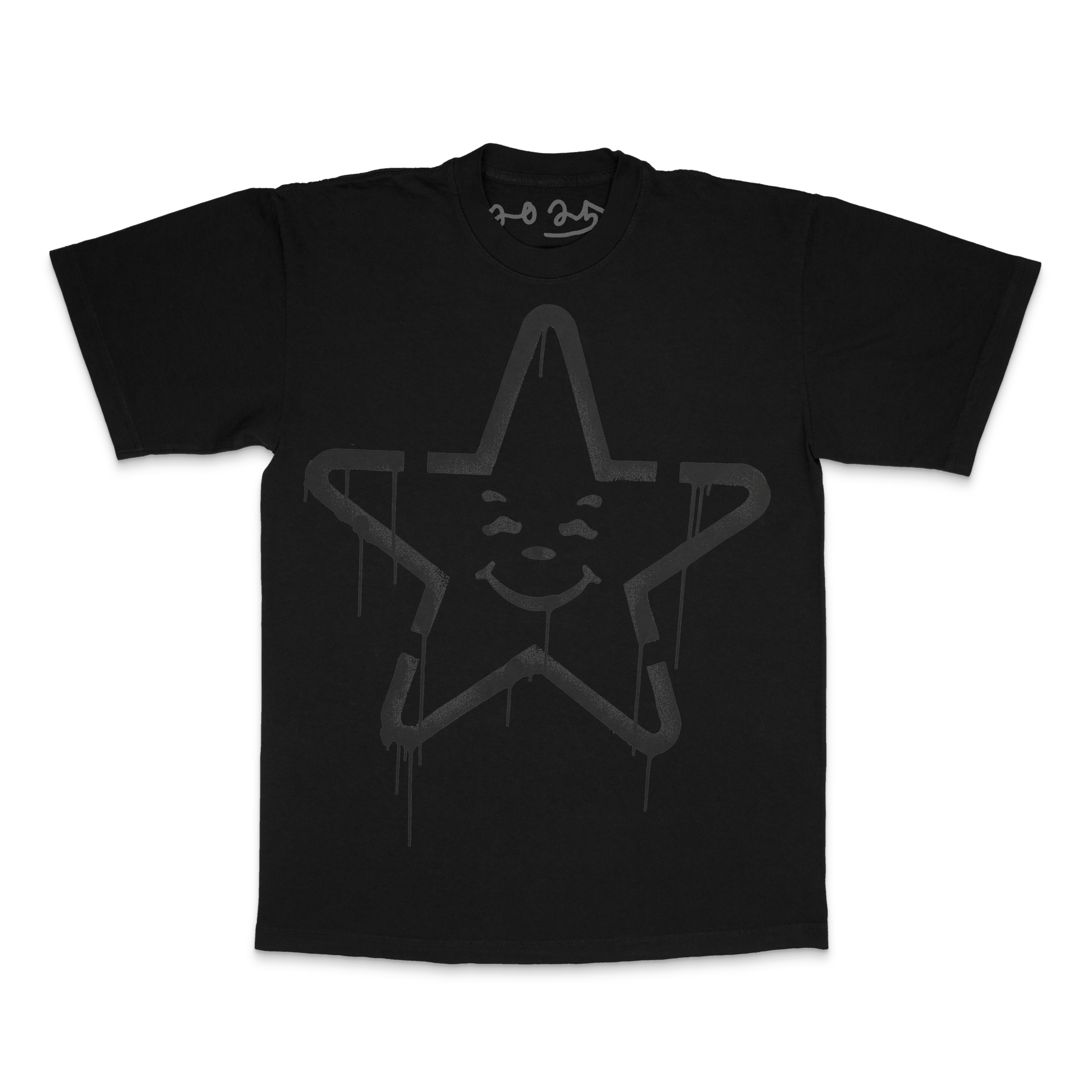 STAR SPRAYPAINT STENCIL PRINT SHIRT