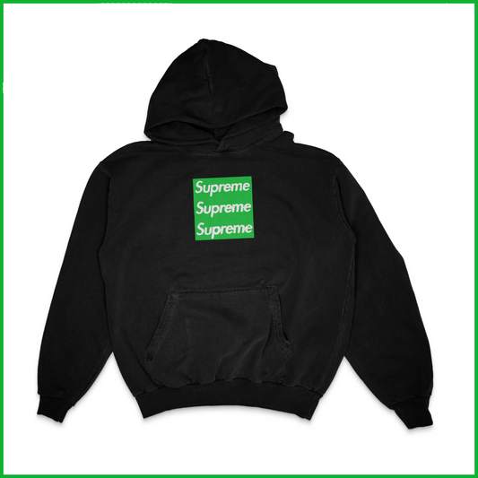 TRIPLE BOXLOGO FRESH BLANK HOODIE