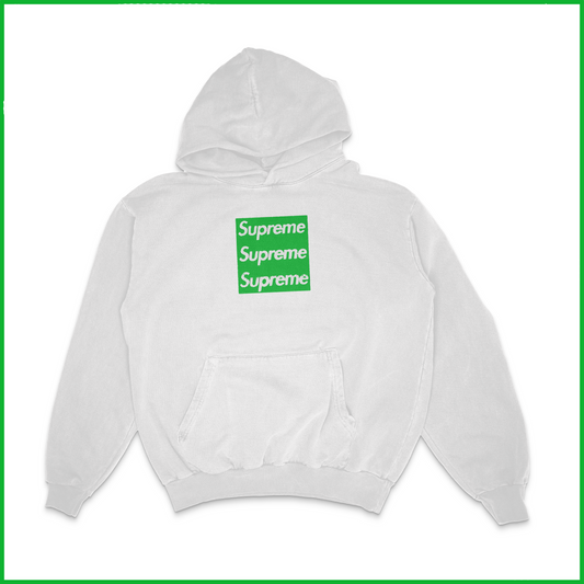 TRIPLE BOXLOGO FRESH BLANK HOODIE