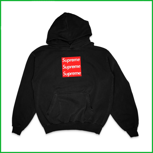 TRIPLE BOXLOGO FRESH BLANK HOODIE