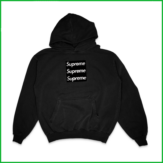 TRIPLE BOXLOGO FRESH BLANK HOODIE
