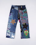 HALLOWEEN PATCHWORK DENIM JEANS