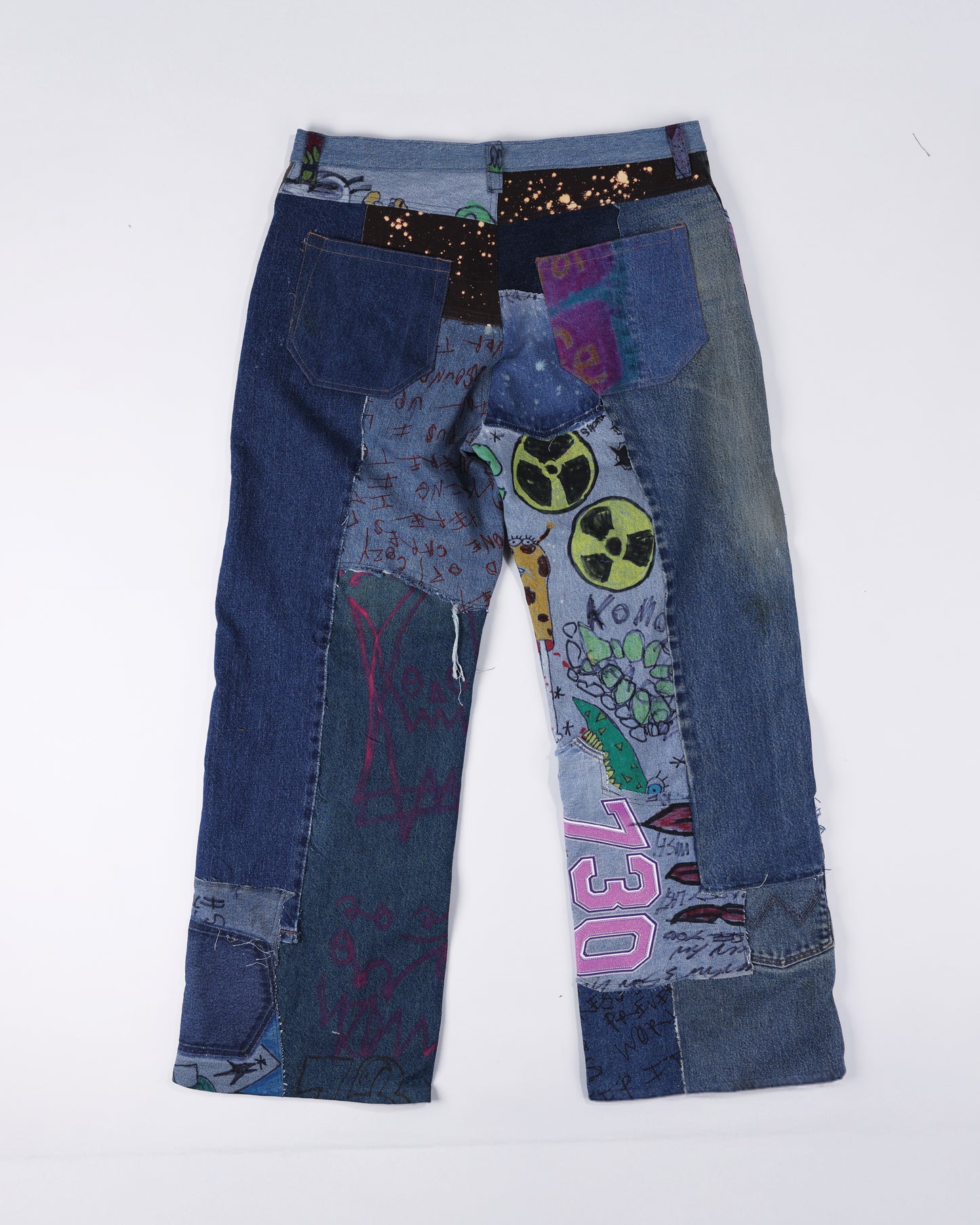 HALLOWEEN PATCHWORK DENIM JEANS