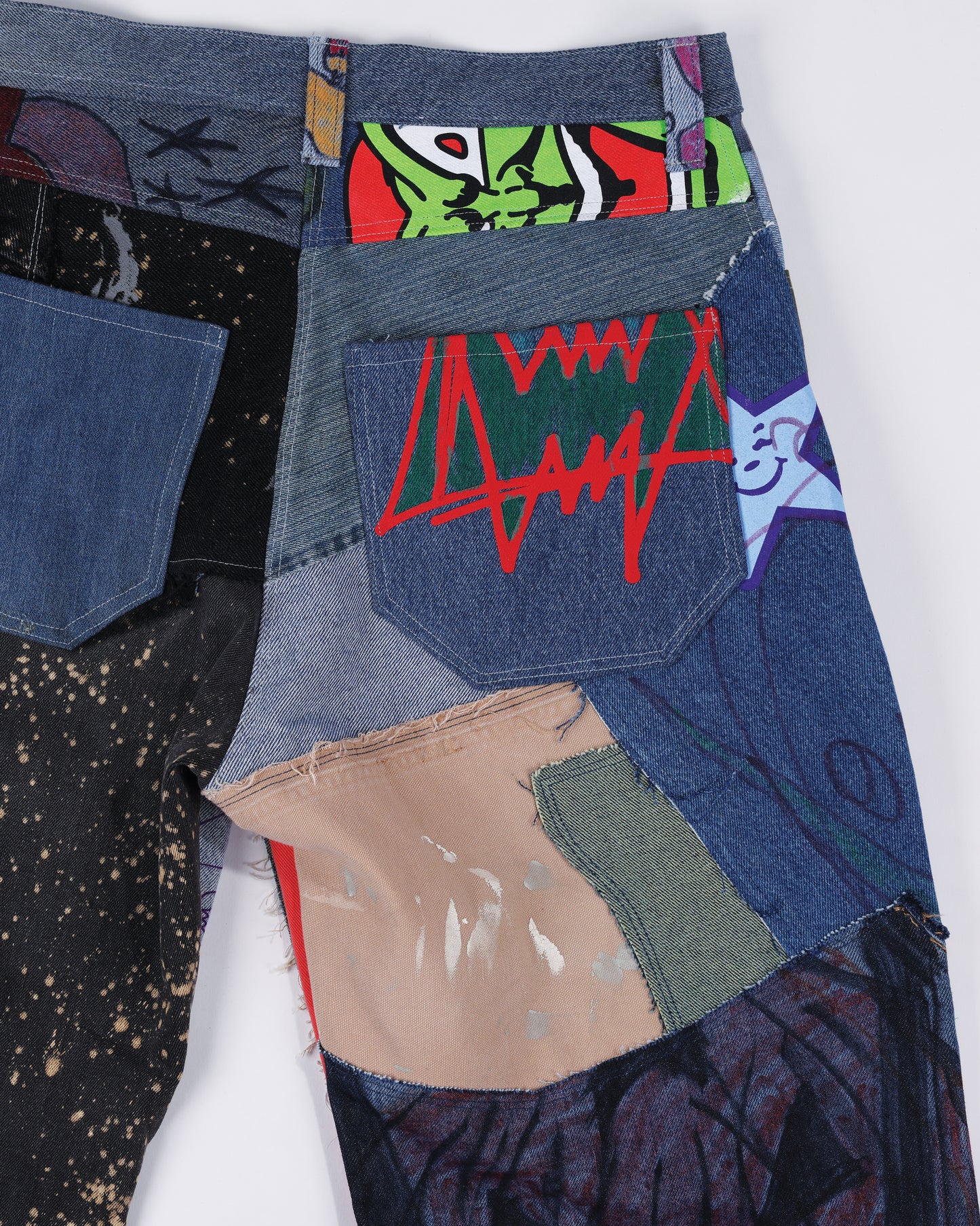 HALLOWEEN PATCHWORK DENIM JEANS
