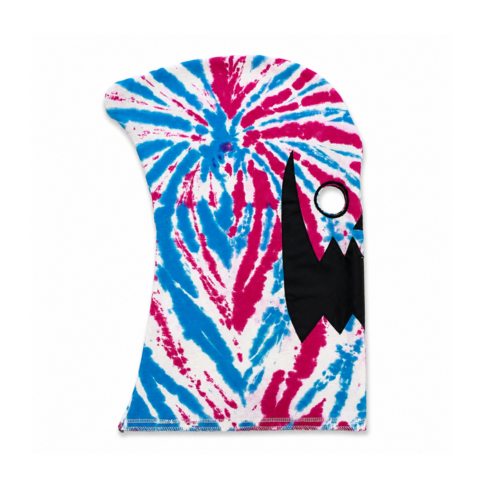 TIE DYE LEATHER FACE MASK