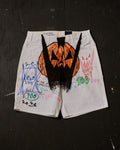 AIRBRUSHED PUMPKIN UTILITY SHORT #3 (SIZE 34)