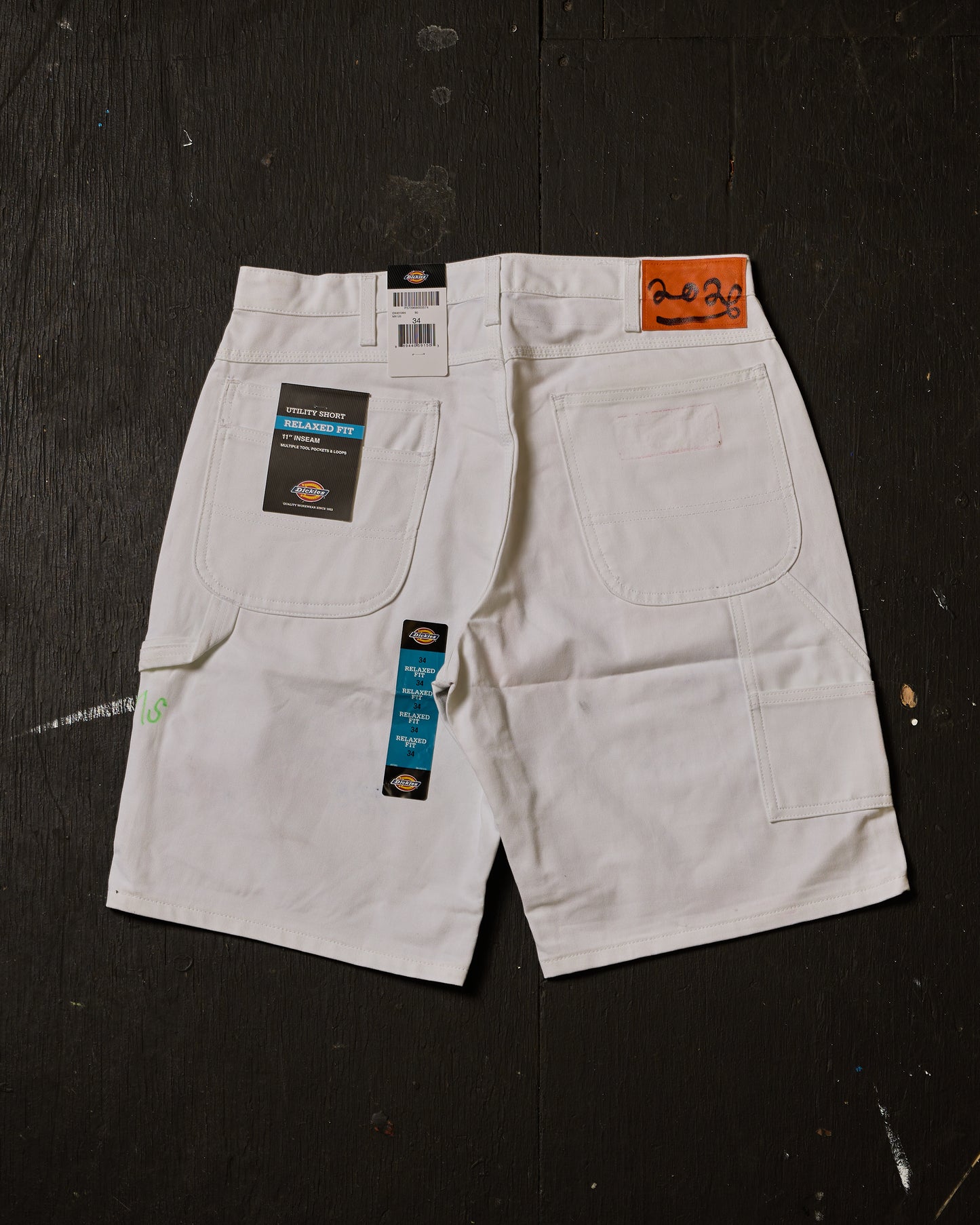 AIRBRUSHED PUMPKIN UTILITY SHORT #5 (SIZE 34)