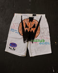 AIRBRUSHED PUMPKIN UTILITY SHORT #7 (SIZE 34)