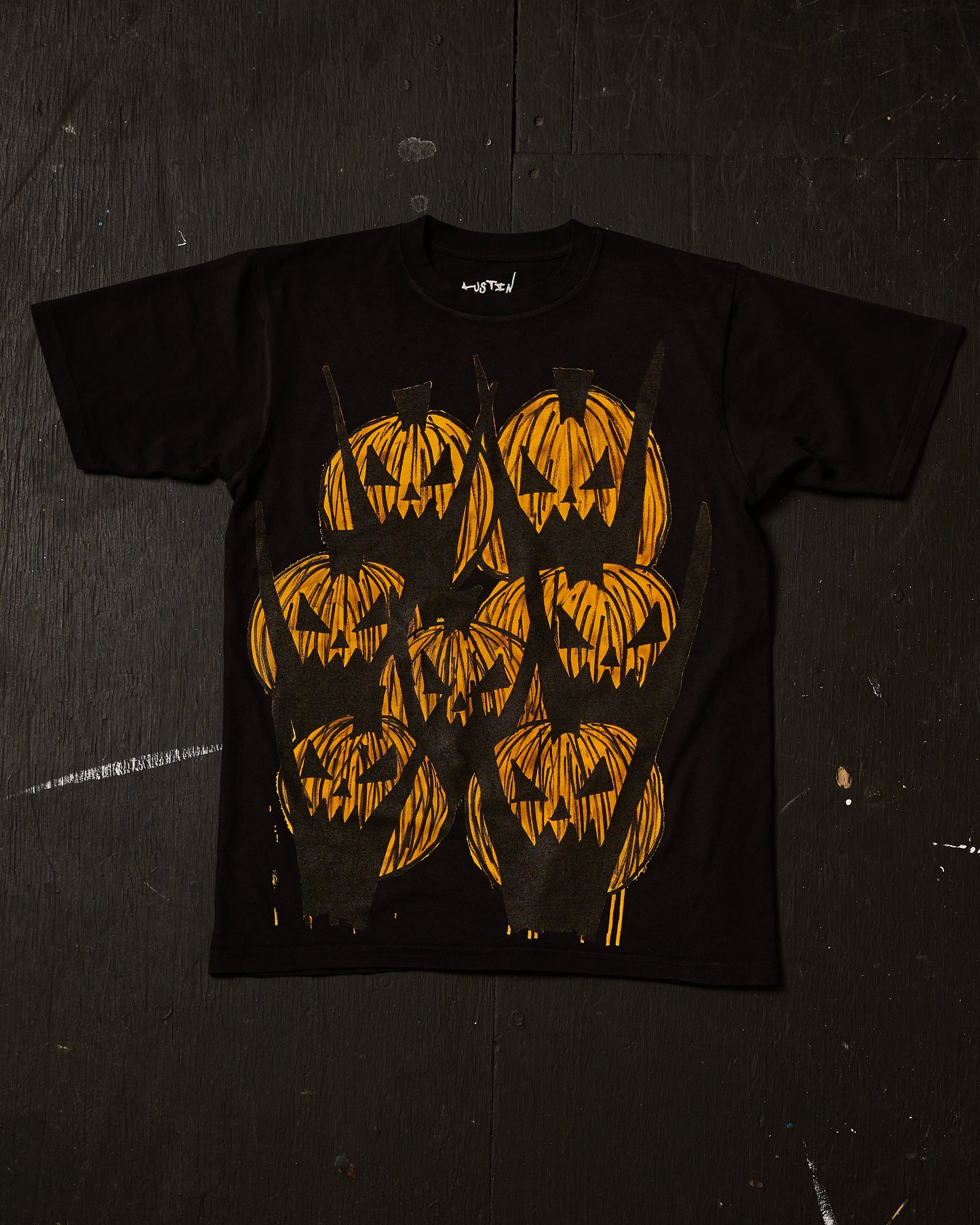 AIRBRUSHED PUMPKIN SHIRT